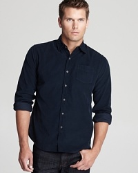 A handsome corduroy shirt exhibits your taste for texture and its slim fit reveals your sense of modern trends. A handsome corduroy shirt exhibits your taste for texture and its slim fit reveals your sense of modern trends.