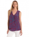 Rachel Roy Collection Women's Geo Batik Print Cascade Cami