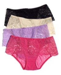 Feminine frills. Wacoal's So Seductive hipster features an all-mesh front and back with a lace overlay in the front and a dainty rose in the center. Style #874199 Feminine frills. Wacoal's So Seductive hipster features an all-mesh front and back with a lace overlay in the front and a dainty rose in the center. Style #874199