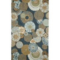 Ravella Disco Denim Rug Rug Size: 3'6 x 5'6 Ravella Disco Denim Rug Rug Size: 3'6 x 5'6