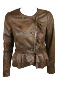 INC International Concepts Womens Petite Faux Leather Jacket INC International Concepts Womens Petite Faux Leather Jacket