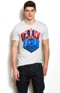 Armani Exchange Mens 3-D Logo Tee Armani Exchange Mens 3-D Logo Tee