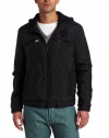 Kenneth Cole Reaction Men's Nylon Hoodie with Removable Fleece Hood