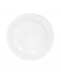 Give your culinary creations the attention they deserve when you feature them on this salad plate inspired by the spotlights of Broadway. The underside of this piece features thousands of shimmering raised dots that shine through to the other side. Designed by Goran Warf and hand-made by the artisans of Kosta Boda. Give your culinary creations the attention they deserve when you feature them on this salad plate inspired by the spotlights of Broadway. The underside of this piece features thousands of shimmering raised dots that shine through to the other side. Designed by Goran Warf and hand-made by the artisans of Kosta Boda.