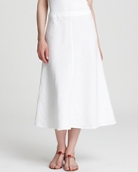 Artfully cut on the bias, this Eileen Fisher linen skirt moves gracefully through your day. Artfully cut on the bias, this Eileen Fisher linen skirt moves gracefully through your day.