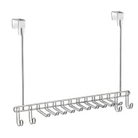 InterDesign Classico Over-the-Door Tie and Belt Rack, Chrome InterDesign Classico Over-the-Door Tie and Belt Rack, Chrome