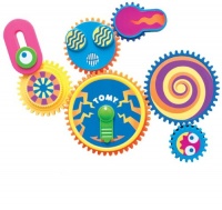 TOMY Gearation Refrigerator Magnets Building Toy TOMY Gearation Refrigerator Magnets Building Toy