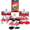 3 Pairs Disney Cars Baby Booties Set for Babies - 3 Pairs of Cars Baby Socks (Size 18-24 Months) PLUS 1 Cars Sticker Pad (4 Sheets)