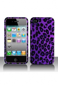 iPhone 4 Graphic Case - Purple/Black Leopard iPhone 4 Graphic Case - Purple/Black Leopard