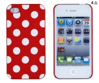 Red Polka Dot Embossed Hard Case for Apple iPhone 4, 4S (AT&T, Verizon, Sprint) Red Polka Dot Embossed Hard Case for Apple iPhone 4, 4S (AT&T, Verizon, Sprint)