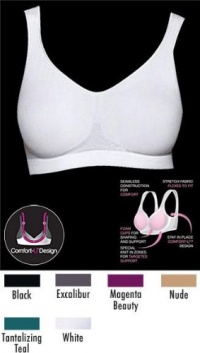 Bali Women's Comfort Revolution Smart Sizes Shaping Wirefree Bra 3488-M-Magenta Beauty Bali Women's Comfort Revolution Smart Sizes Shaping Wirefree Bra 3488-M-Magenta Beauty