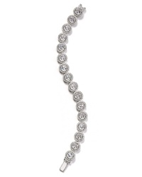 Always have something sparkly up your sleeve with this rhodium plated and crystal bracelet from Lora Paolo. It exudes sophisticated style with your fanciest frocks.