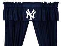 New York Yankees NY Window Treatments Valance and Drapes New York Yankees NY Window Treatments Valance and Drapes