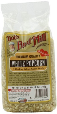 Bob's Red Mill Corn Popcorn White, 27-Ounce (Pack of 4)