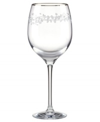 Big on elegance. The Gardner Street Platinum Signature iced beverage glass features delicately etched vines and fluid lines in generously proportioned crystal. From kate spade new york. Big on elegance. The Gardner Street Platinum Signature iced beverage glass features delicately etched vines and fluid lines in generously proportioned crystal. From kate spade new york.