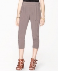 Great lengths: these trendy tapered-leg pants from Bar III are both easy-to-wear and fashion-forward.
