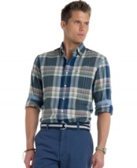 Are you a madras man? This button-front shirt from Izod has the right amount of classic cool to convert any naysayer. Are you a madras man? This button-front shirt from Izod has the right amount of classic cool to convert any naysayer.