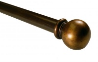 BCL Drapery Hardware 125BL86 86-Inch to 120-Inch Classic Ball Curtain Rod, Antique Gold BCL Drapery Hardware 125BL86 86-Inch to 120-Inch Classic Ball Curtain Rod, Antique Gold