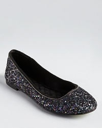 Grosgrain trim and delicate beading lends a rich look to Boutique 9's glitter-covered Aldenia3 flats. Grosgrain trim and delicate beading lends a rich look to Boutique 9's glitter-covered Aldenia3 flats.