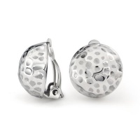 Bling Jewelry Hammered Sterling Silver Dome Clip On Earrings Bling Jewelry Hammered Sterling Silver Dome Clip On Earrings