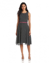 Jessica Howard Women's Sleeveless Belted Asymmetrical Hem Dress Jessica Howard Women's Sleeveless Belted Asymmetrical Hem Dress