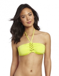 Trina Turk Women's Tokyo Bay Solids Bandeau, Citron, 10 Trina Turk Women's Tokyo Bay Solids Bandeau, Citron, 10