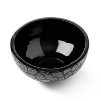 Used in an artistic way, inlaid eggshells make up a unique design. Lacquered to a high shine, the exotic result adds style and drama to settings. Used in an artistic way, inlaid eggshells make up a unique design. Lacquered to a high shine, the exotic result adds style and drama to settings.