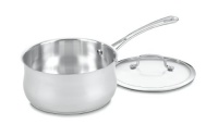 Cuisinart 4193-20 Contour Stainless 3-Quart Saucepan with Glass Cover Cuisinart 4193-20 Contour Stainless 3-Quart Saucepan with Glass Cover