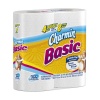 Charmin Basic Toilet Paper 4 Double Rolls equal 8 Regular Rolls (Pack of 12)