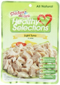 Chicken of the Sea Tuna Health Select Chunk Light , 2.5 Ounce Pouch (Pack of 12)