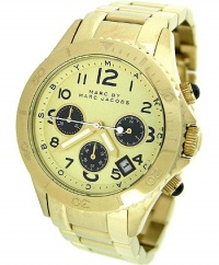 Marc By Marc Jacobs Rock Metal Chronograph Gold Ion-plated Mens Watch MBM3158 Marc By Marc Jacobs Rock Metal Chronograph Gold Ion-plated Mens Watch MBM3158