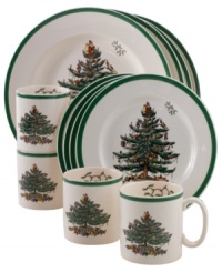The world's most popular collectible holiday dinnerware and dishes set! Decorated with a charming design which dates back to 1937 this charming Spode pattern returns every year with old favorites and exciting new pieces. The world's most popular collectible holiday dinnerware and dishes set! Decorated with a charming design which dates back to 1937 this charming Spode pattern returns every year with old favorites and exciting new pieces.