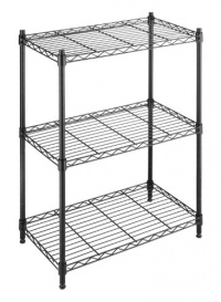 Whitmor 6070-3436 Supreme Small 3-Tier Shelving, Black Whitmor 6070-3436 Supreme Small 3-Tier Shelving, Black