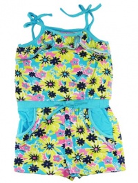 Sweet & Soft Baby-Girls Infant 6-24M Green Exotic Flower Sleeveless Romper Sweet & Soft Baby-Girls Infant 6-24M Green Exotic Flower Sleeveless Romper