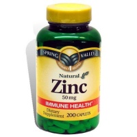 Spring Valley - Zinc 50 mg, 200 Ct Spring Valley - Zinc 50 mg, 200 Ct