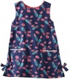 Lilly Pulitzer Girls 7-16 Little Lilly Classic Shift Dress, Bright Navy Gimme Kiss, 10