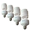 Full Spectrum Photo Flourescent Light Bulbs, PBL 50 Watt CFL 5100k Natural Daylight Balanced Pure White Case of 4 by PBL