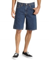 Just relax. Throw these 550 straight-leg Levi's shorts on with anything and you'll be comfortable all day long. Just relax. Throw these 550 straight-leg Levi's shorts on with anything and you'll be comfortable all day long.