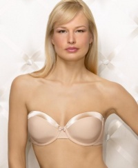 Warner's Women's Satin Tuxedo Convertible Strapless Contour Underwire Bra #1123