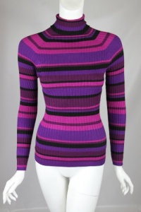 INC International Concepts Womens Petite Berry Striped Sweater XS INC International Concepts Womens Petite Berry Striped Sweater XS