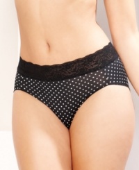 Bali had your comfort in mind while designing every detail of this One Smooth U lace hipster, styled in a pretty polka print. Style #24A6 Bali had your comfort in mind while designing every detail of this One Smooth U lace hipster, styled in a pretty polka print. Style #24A6