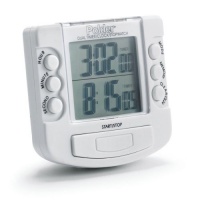 Polder 893-90 Dual Kitchen 20-Hour Timer/Clock/Stopwatch Polder 893-90 Dual Kitchen 20-Hour Timer/Clock/Stopwatch