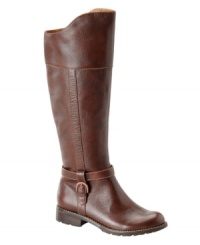 What could be a more classic fall footwear look than tall leather boots? The Barinas from Sofft features a round-toe silhouette, inner zipper closure and buckle detail on the side. It's a timeless, go-to style you'll love well beyond this season. What could be a more classic fall footwear look than tall leather boots? The Barinas from Sofft features a round-toe silhouette, inner zipper closure and buckle detail on the side. It's a timeless, go-to style you'll love well beyond this season.