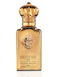 No 1 for Women Perfume Spray. Floral Oriental. The world's most expensive perfume, created without reference to cost using the finest, rarest, most precious ingredients. Presented in a gold-crowned bottle symbolizing quality and excellence as awarded by Queen Victoria. 1.6 oz. · Top notes: Pineapple, plum, mirabelle, white peach · Heart: Rose, jasmine, ylang ylang, orris, carnation · Base: Vanilla, benjoin balm, tonka seeds, cedarwood No 1 for Women Perfume Spray. Floral Oriental. The world's most expensive perfume, created without reference to cost using the finest, rarest, most precious ingredients. Presented in a gold-crowned bottle symbolizing quality and excellence as awarded by Queen Victoria. 1.6 oz. · Top notes: Pineapple, plum, mirabelle, white peach · Heart: Rose, jasmine, ylang ylang, orris, carnation · Base: Vanilla, benjoin balm, tonka seeds, cedarwood