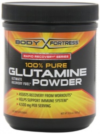 Body Fortress 100% Pure Glutamine Powder, 300 Grams Body Fortress 100% Pure Glutamine Powder, 300 Grams