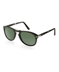 Designed and crafted in Italy, Persol - from the Italian per il sole meaning for the sun - is a favorite among tastemakers and celebrities for its impeccable fit and incredible clarity. The brand's patented Meflecto temples offer a secure fit, while crystal-tempered sunglass lenses provide protection with distortion-free vision. With a brand character that can best be described as classy, exclusive, stylish, and unique, Persol continues to go beyond trends. Designed and crafted in Italy, Persol - from the Italian per il sole meaning for the sun - is a favorite among tastemakers and celebrities for its impeccable fit and incredible clarity. The brand's patented Meflecto temples offer a secure fit, while crystal-tempered sunglass lenses provide protection with distortion-free vision. With a brand character that can best be described as classy, exclusive, stylish, and unique, Persol continues to go beyond trends.