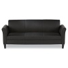 Alera RL21LS10B - Reception Lounge Furniture, 3-Cushion Sofa, 77w x 31-1/2d x 32h, Black