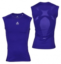 Adidas TechFit Mens Lightweight Athletic Compression Sleeveless T-Shirt Adidas TechFit Mens Lightweight Athletic Compression Sleeveless T-Shirt