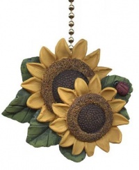 Sunflower Ladybug Floral Kitchen Ceiling Fan Light Pull Sunflower Ladybug Floral Kitchen Ceiling Fan Light Pull