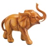 Gifts & Decor Lucky Elephant Wood Look Figurine Statue